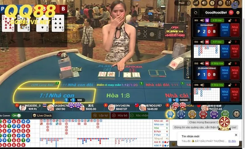Tìm hiểu thêm về trò chơi Baccarat QQ88