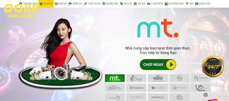 Casino QQ88 – Sòng bạc trực tuyến uy tín nhất hiện nay