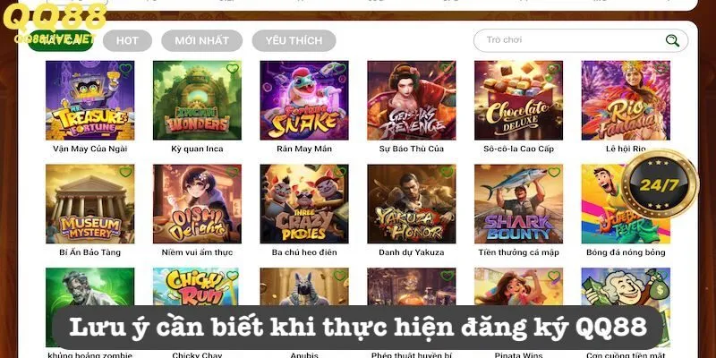 Lưu ý cần biết khi thực hiện đăng ký tại QQ88