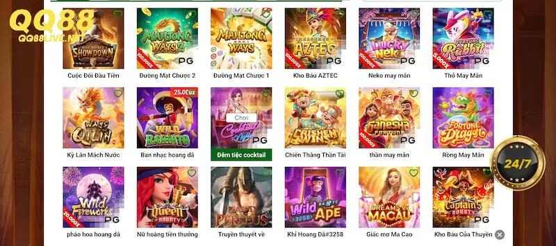 Vì sao nhiều bet thủ chọn đăng ký hội viên mới chơi nổ hũ PG tại QQ88?